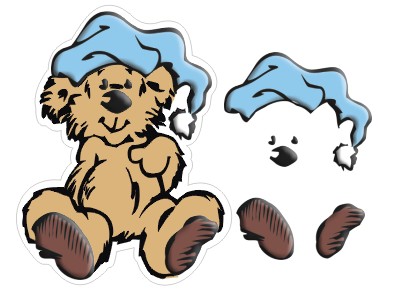 I-002 - Adesivo Decorativo com Apliques Resinados